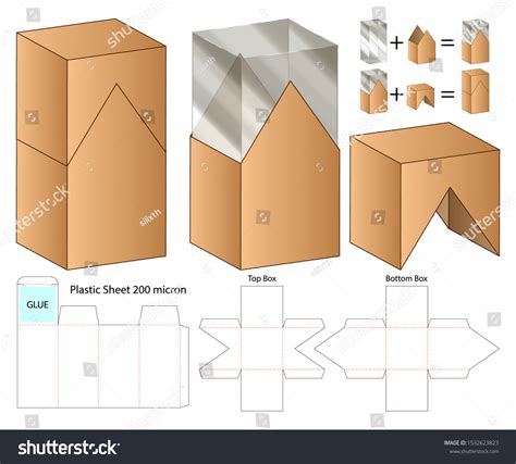 Box Packaging Die Cut Template Design Stock Vector (Royalty Free ...