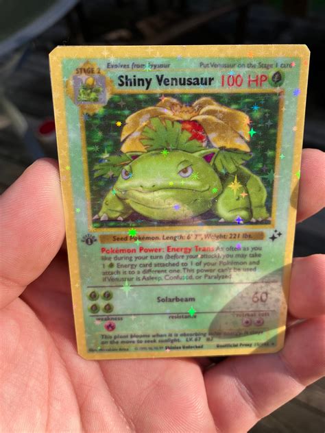 Shiny Venusaur Card