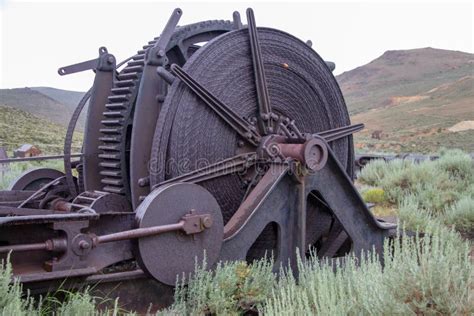 Mining Equipment in Bodie, California Stock Image - Image of west ...