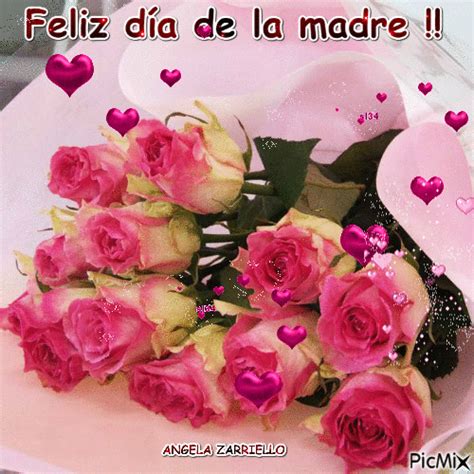 FELIZ DIA DE LA MADRE Flower Diy Crafts, Diy Flowers, Hug Love Gif, Mama Gif, Happy Mothers Day ...