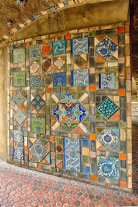 Fonthill: Center Hall – Persian Tile Mosaic #2 | Karl Graf Photography