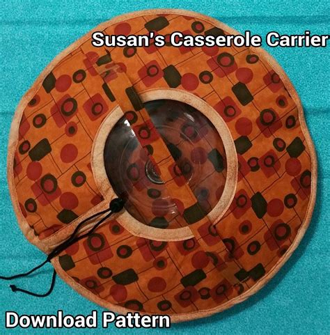 Susans Round Insulated Casserole Carrier Download Pattern - Etsy | Casserole carrier, Insulated ...