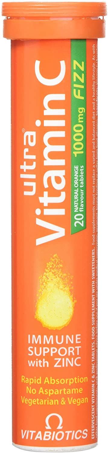 Ultra Vitamin C & Zinc Effervescent-20 Tablets – Vision Pharmacy