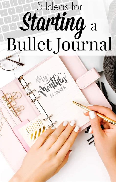 Starting a Bullet Journal - 5 Ideas | Organization bullet journal, Weekly calendar planner, How ...