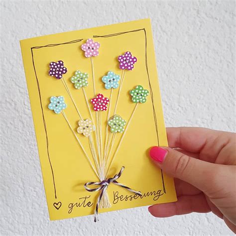 DIY Karte Gute Besserung | Birthday cards, Cards, Birthday