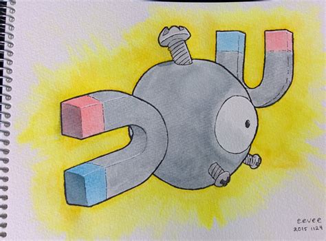 magnemite watercolor