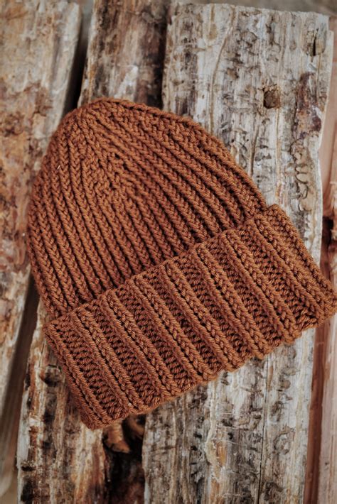 Unisex Ribbed Beanie Knitting Pattern, Darling Jadore Hickory Beanie ...