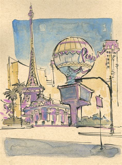 Sketch Las Vegas at PaintingValley.com | Explore collection of Sketch ...