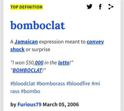 Bomboclat Definition Twitter