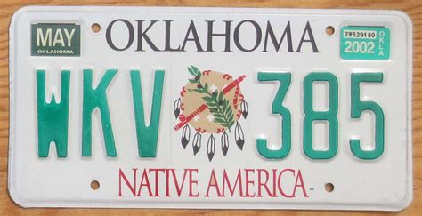 2002 Oklahoma vg-ex | Automobile License Plate Store: Collectible ...