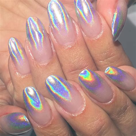 Holographic fade gels. Such a cool manicure! | Uñas de gel, Diseños de uñas, Uñas artísticas