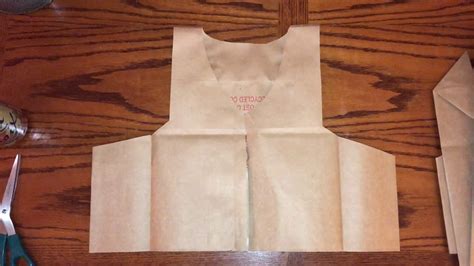 Pattern Paper Bag Vest Template