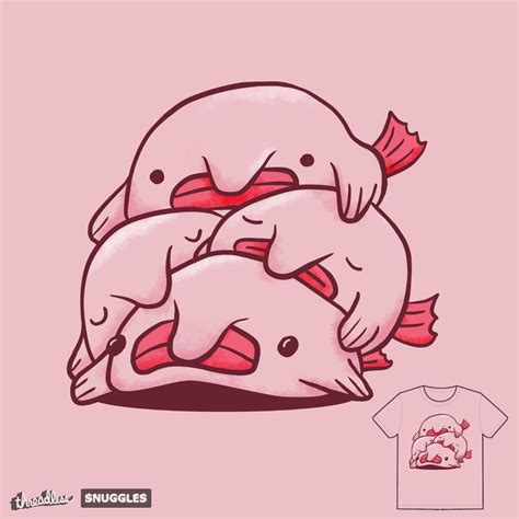 Blobfish Cuddle Party on Threadless | Blobfish, Cuddle party, Funky art