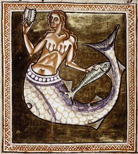 Medieval Sirens, Bodleian Fishsiren, Mermaids Sirens, Sirenas Mermaids, Blog Mermaids, 1R ...