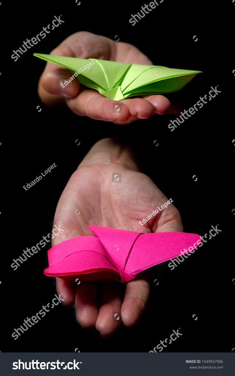 Womans Hands Holding Colorful Origami Figure Stock Photo 1549937906 | Shutterstock