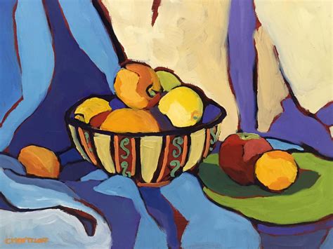 Contemporary, Still Life, Abstract, Oil Painting, Fruit, Colorful, Rendered Impressions in 2020 ...