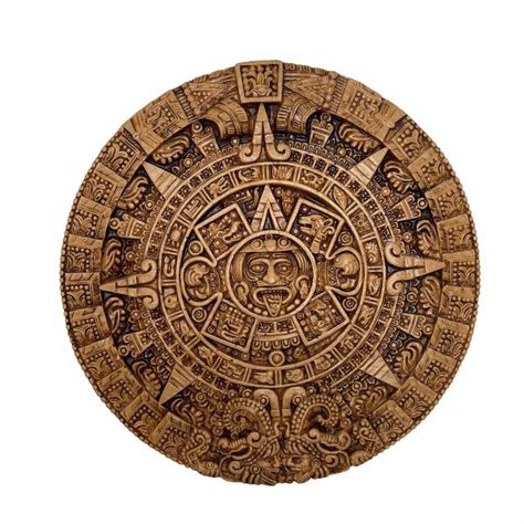 Aztec Mayan Solar Calendar Wall Plaque Decor Xiuhpohualli Ancient Treasures 11" | #4540816481