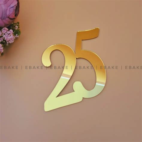 25 Number Cake Topper 3 Inch – EBAKE