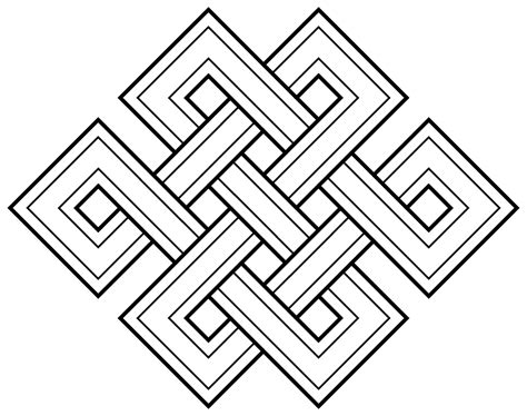 endless knot vector - Google Search | Knot tattoo, Buddhist symbols, Knots