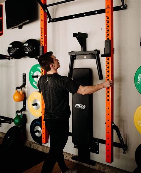 Profile® PRO Folding Squat Rack with Kipping Bar™ - 90" (9' ceiling recommended) / Orange - PRx ...