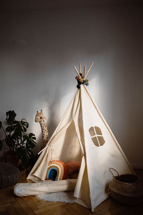 Tipi Tent | Handmade with Love in Poland | 100 Eco | Tipi tent for kids | Play Tent | Indoor and ...