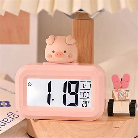 Digital Clock Temperature Display Large Screen Electronic Date And Day ...