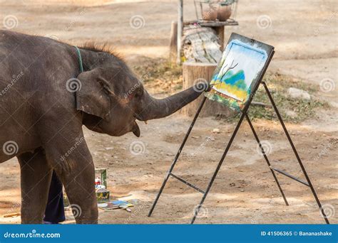 Thai Elephant Painting