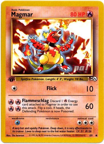 Magmar Pokemon Card / Magmar 42/102 HS Triumphant Uncommon Pokemon Card NEAR MINT TCG : Here ...