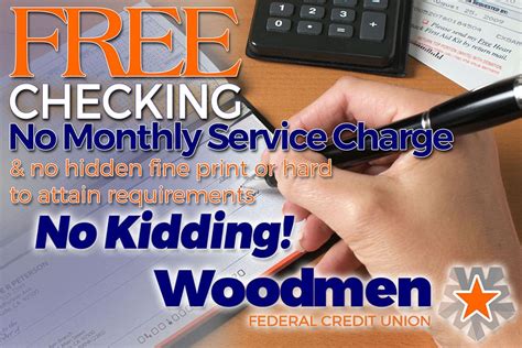 FREE CHECKING | Woodmen Federal Credit Union