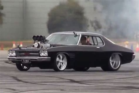 Video: Blown Holden Monaro Burns Up Skidpad In Oz - Chevy Hardcore