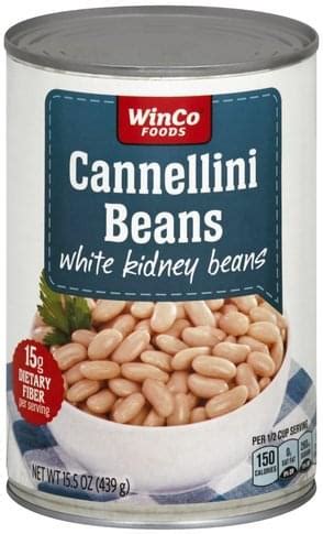 Winco Foods Cannellini Beans - 15.5 oz, Nutrition Information | Innit