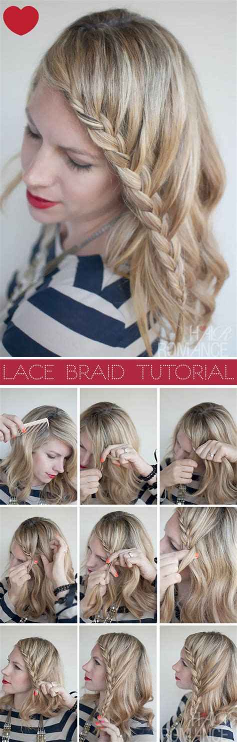 Lace Braid Hairstyle Tutorial - Hair Romance