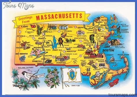 Massachusetts Map Tourist Attractions - ToursMaps.com