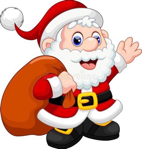 Santa Claus cartoon vector illustration | Santa cartoon, Santa claus vector, Santa claus images