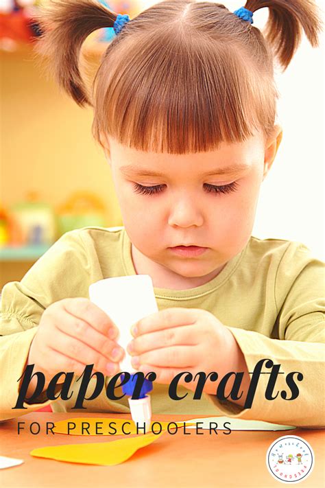 Preschool paper crafts are quick and easy for little ones to make. Just grab some tissue paper ...