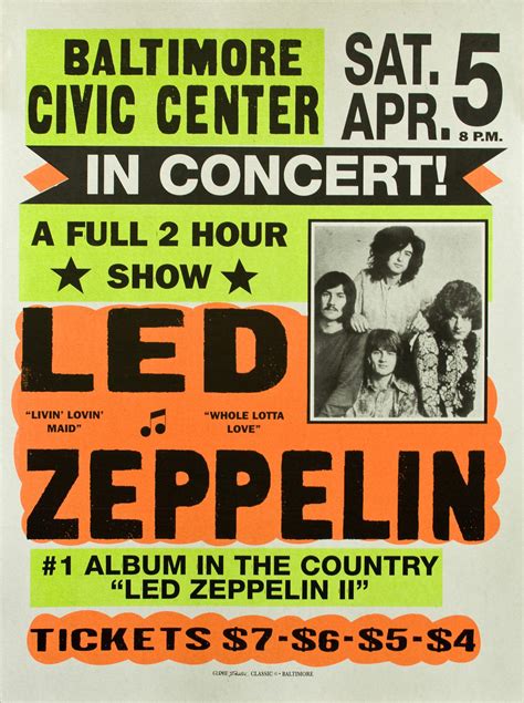 ChrisGoesRock's Music Site ♫♪♪ — Led Zeppelin Concert Poster 1969