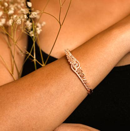 Glamour in White Rose Gold Bracelet – Opal Touch