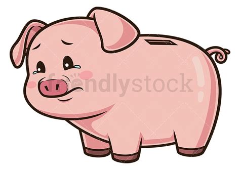 Sad Pig Cartoon