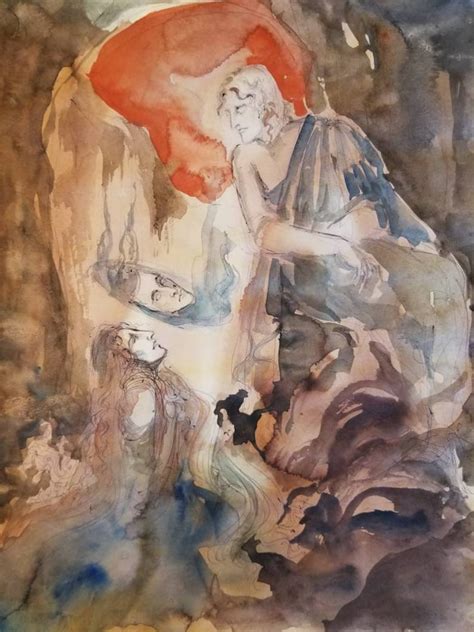 Narcissus and Echo Original Painting Ancient Greek Mythology | Etsy