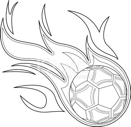 Black & White Flaming Soccer Ball stock photos - FreeImages.com