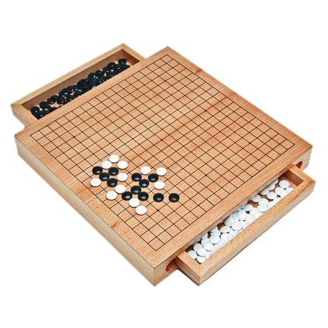 Go - Wooden Game Set 12" with Drawers - Boardgames.ca