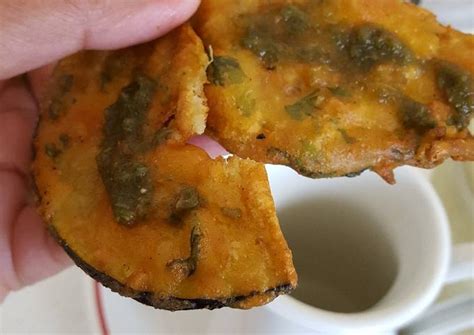 Aubergine Fritters Recipe by Brinda Bungaroo - Cookpad
