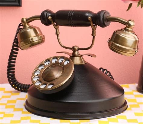 Buy Akeeratly Round Antique Telephone Table Decorative Showpiece at 37% OFF Online | Wooden Street