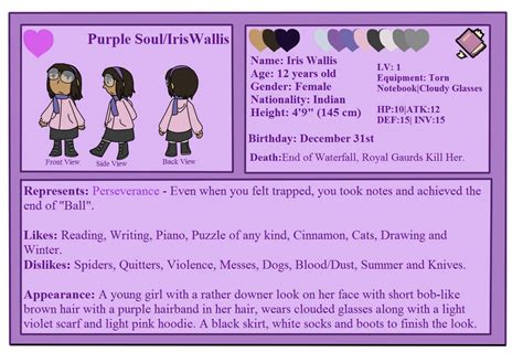 [Undertale] Purple Soul Ref Sheet by poi-rozen on DeviantArt