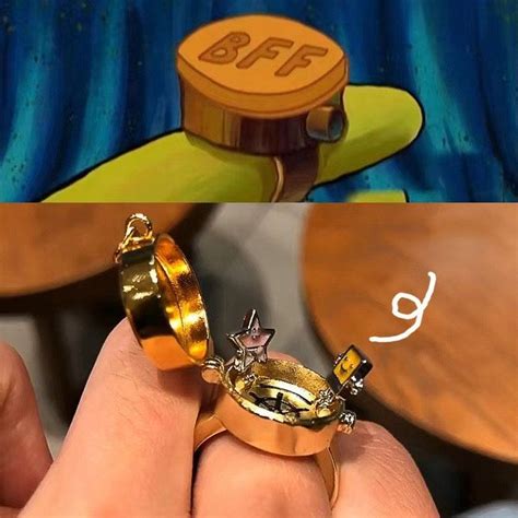 Spongebob Bff Ring Spongebob Rotate Ring Spongebob Ring Best - Etsy Israel in 2023 | Best friend ...