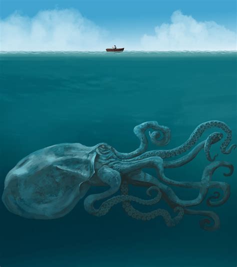 ArtStation - PBS Digital - Monstrum Episode 5 "Undersea Kraken", Samuel Allan | Sea monster art ...