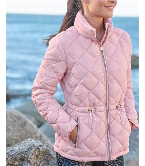 Dusky Pink | Orkney Puffer Jacket | WoolOvers US