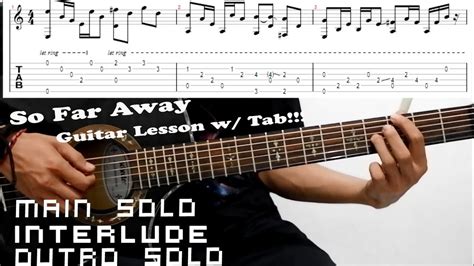 Avenged Sevenfold - So Far Away Acoustic Guitar Lesson With Tab - Guitar Academies