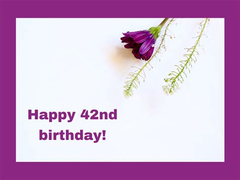 Happy 42nd birthday card 3