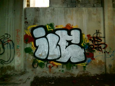 Graffiti in the old, abandoned factory in Krzeszowice, Poland ...